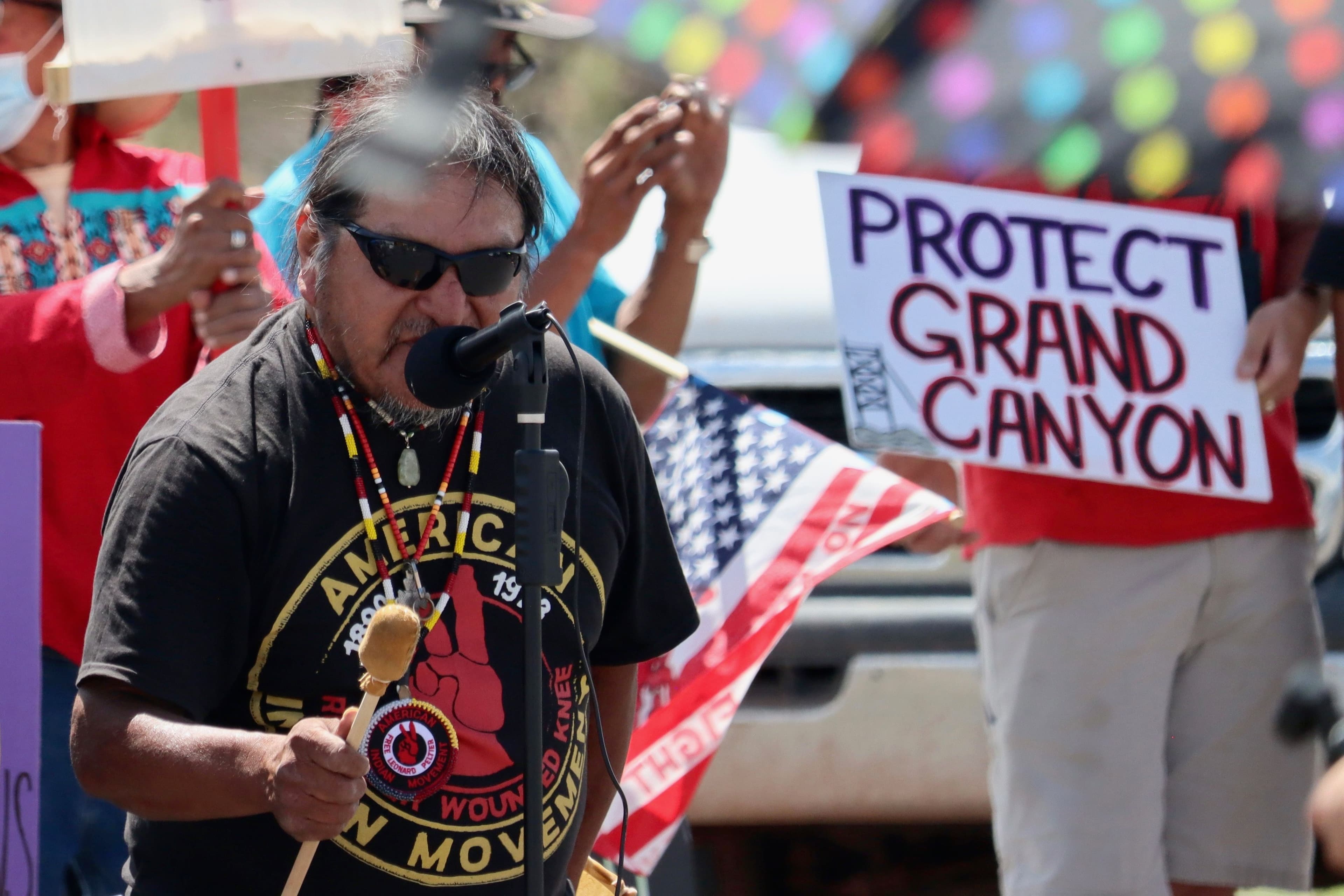 ‘Haul no!’: tribes protest uranium mine trucking ore through Navajo Nation.